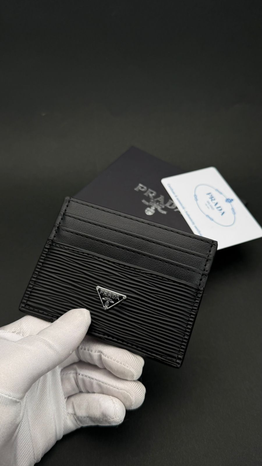 PRADA FULLBLACK CARD CASE