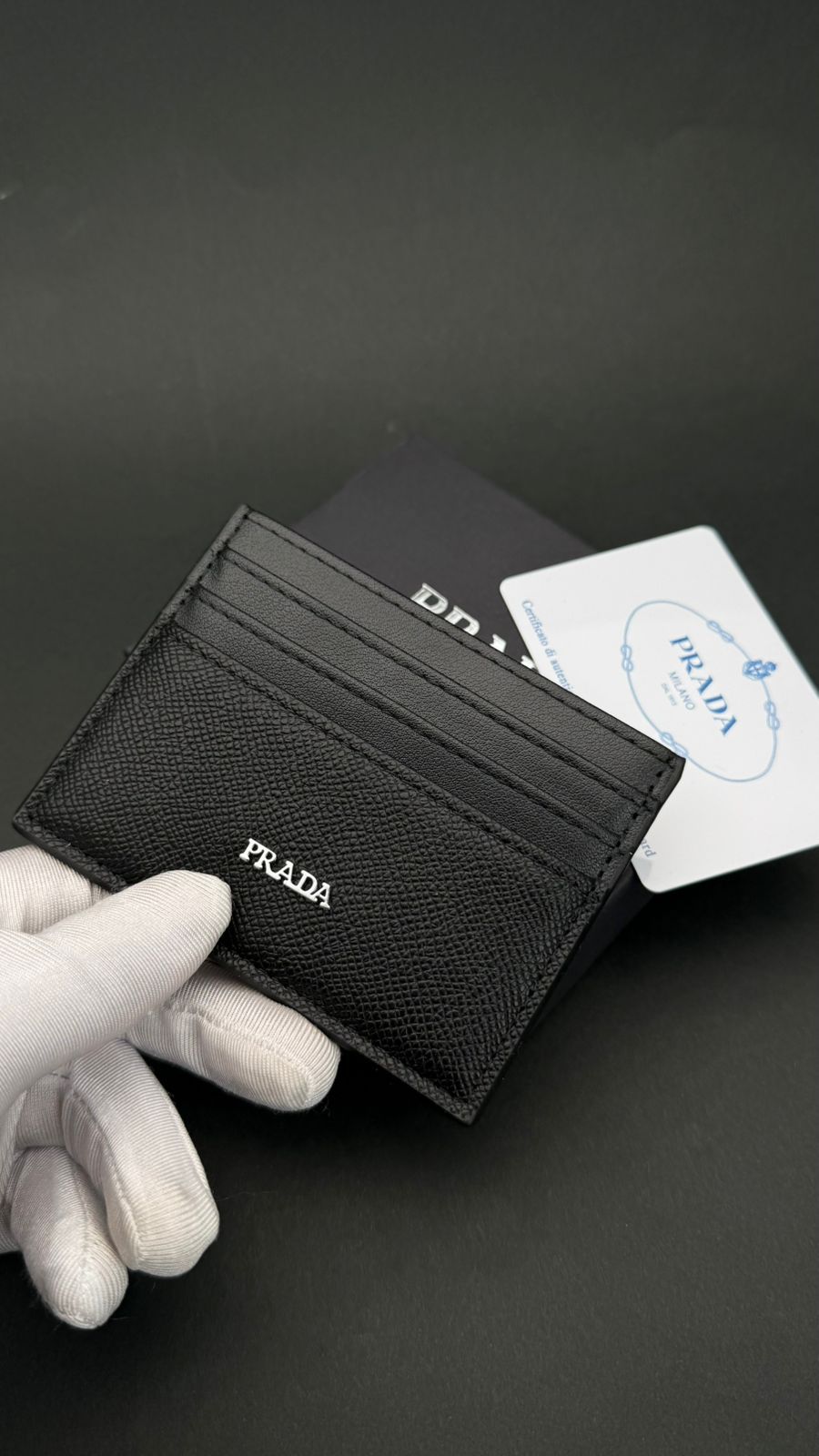PRADA BLACK2 CARD CASE