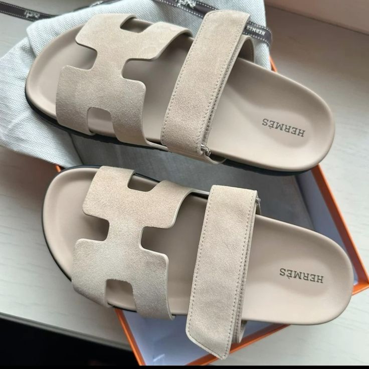 Suede Chypre Sandal Hermes