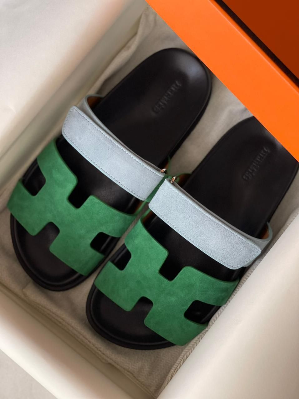 Suede Chypre Sandal Hermes