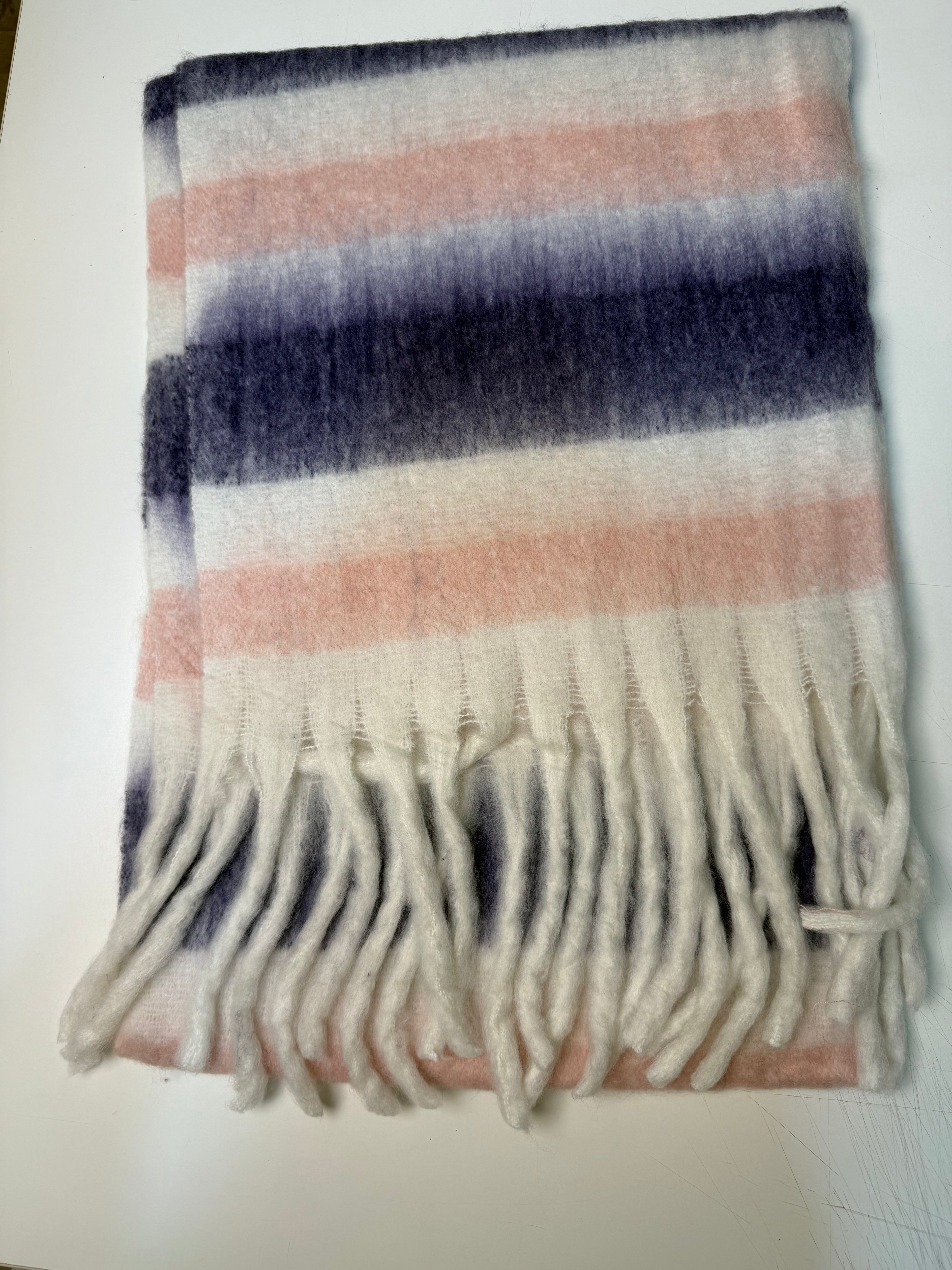Striped Scarf purple