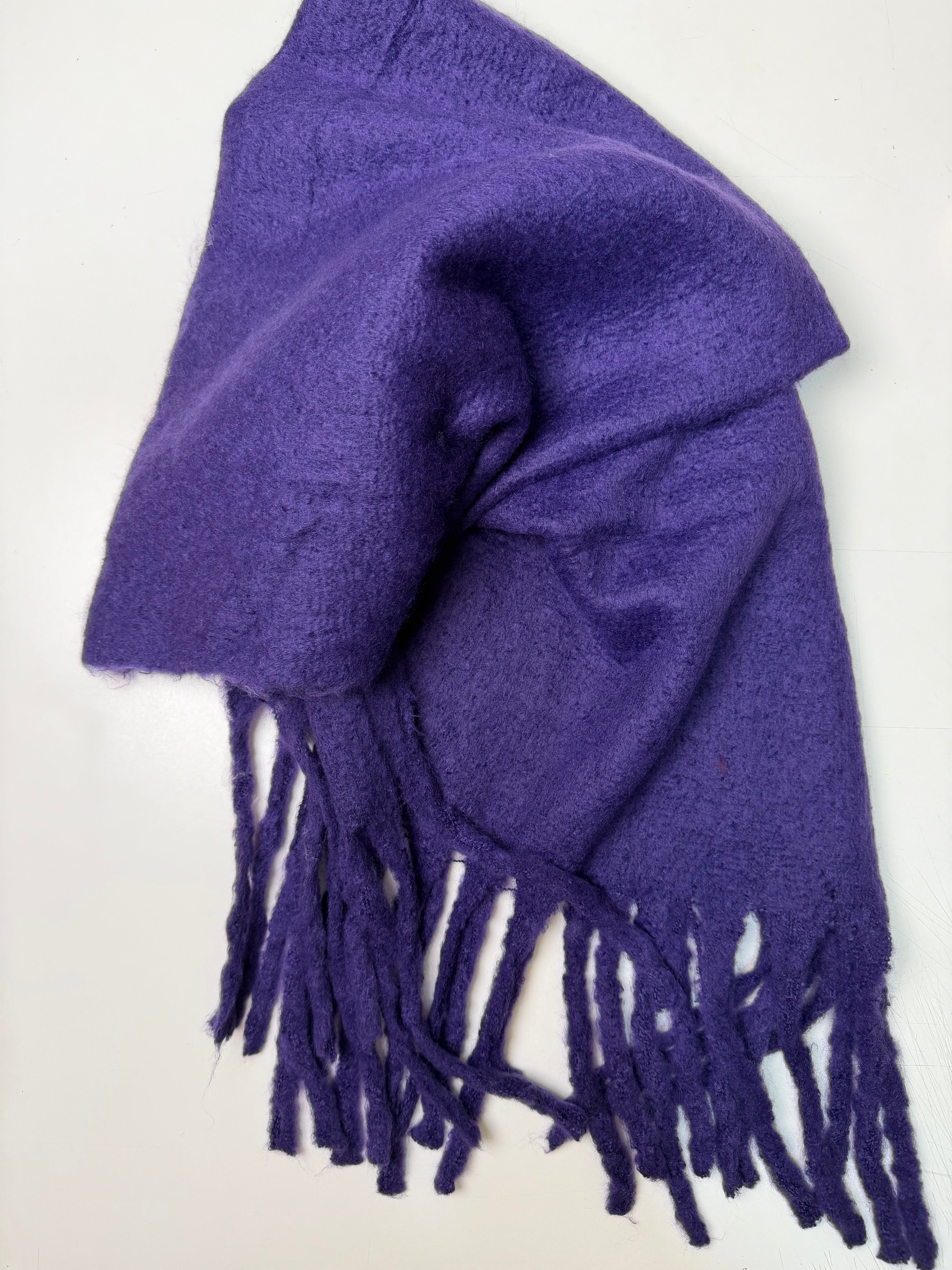 purple scarf