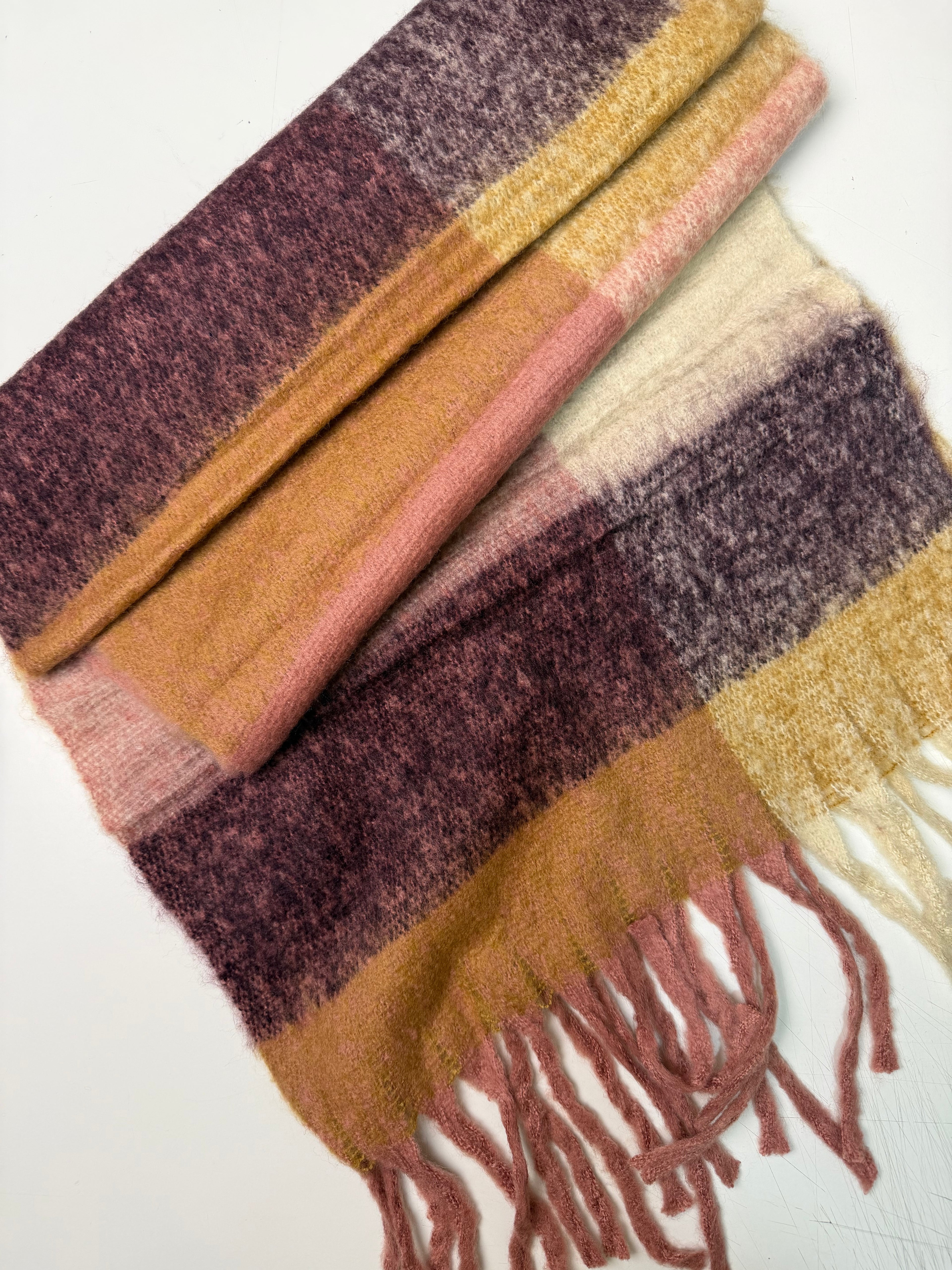 Color Block Scarf dusty pink