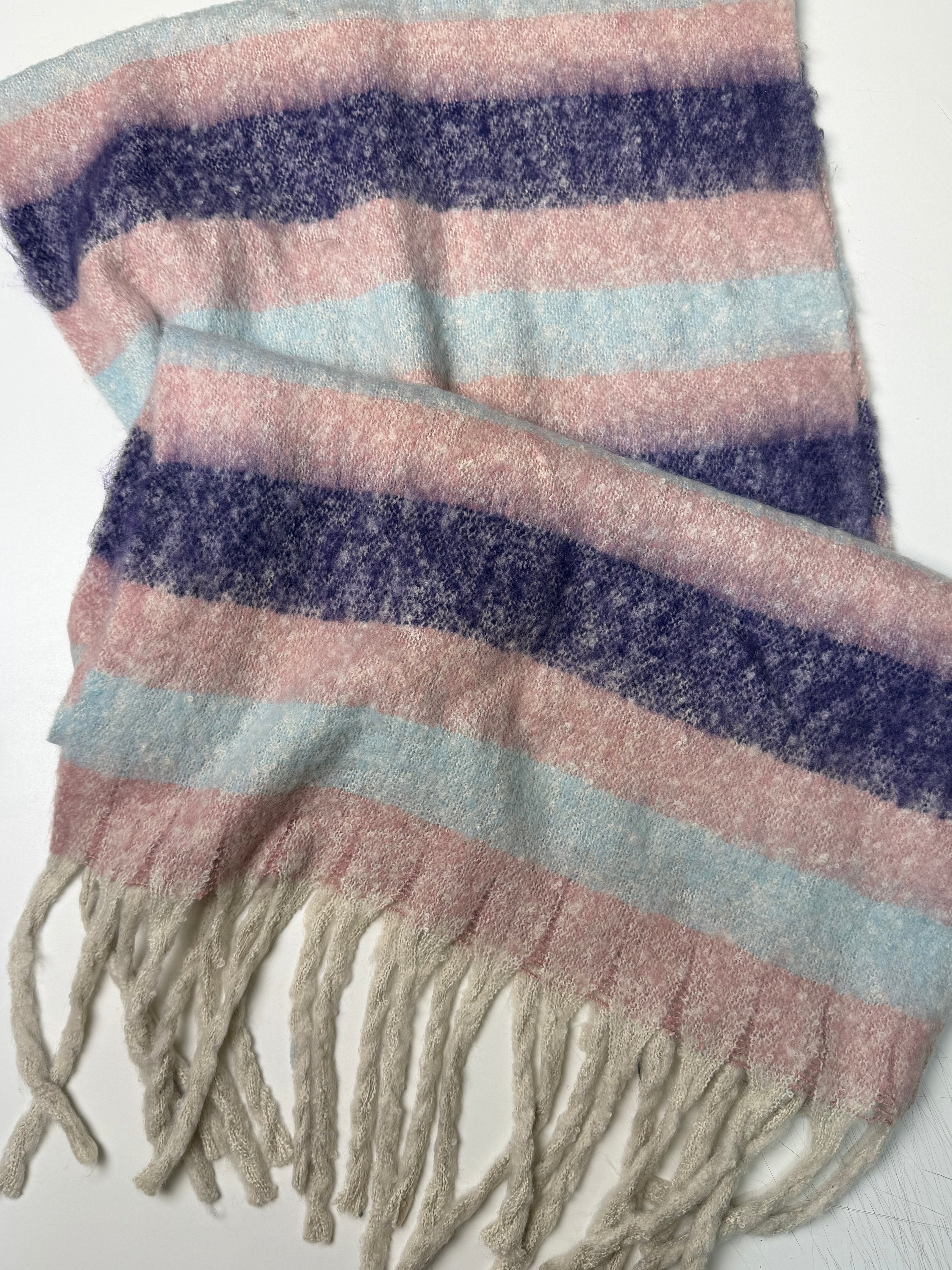 Striped Scarf purple/pink