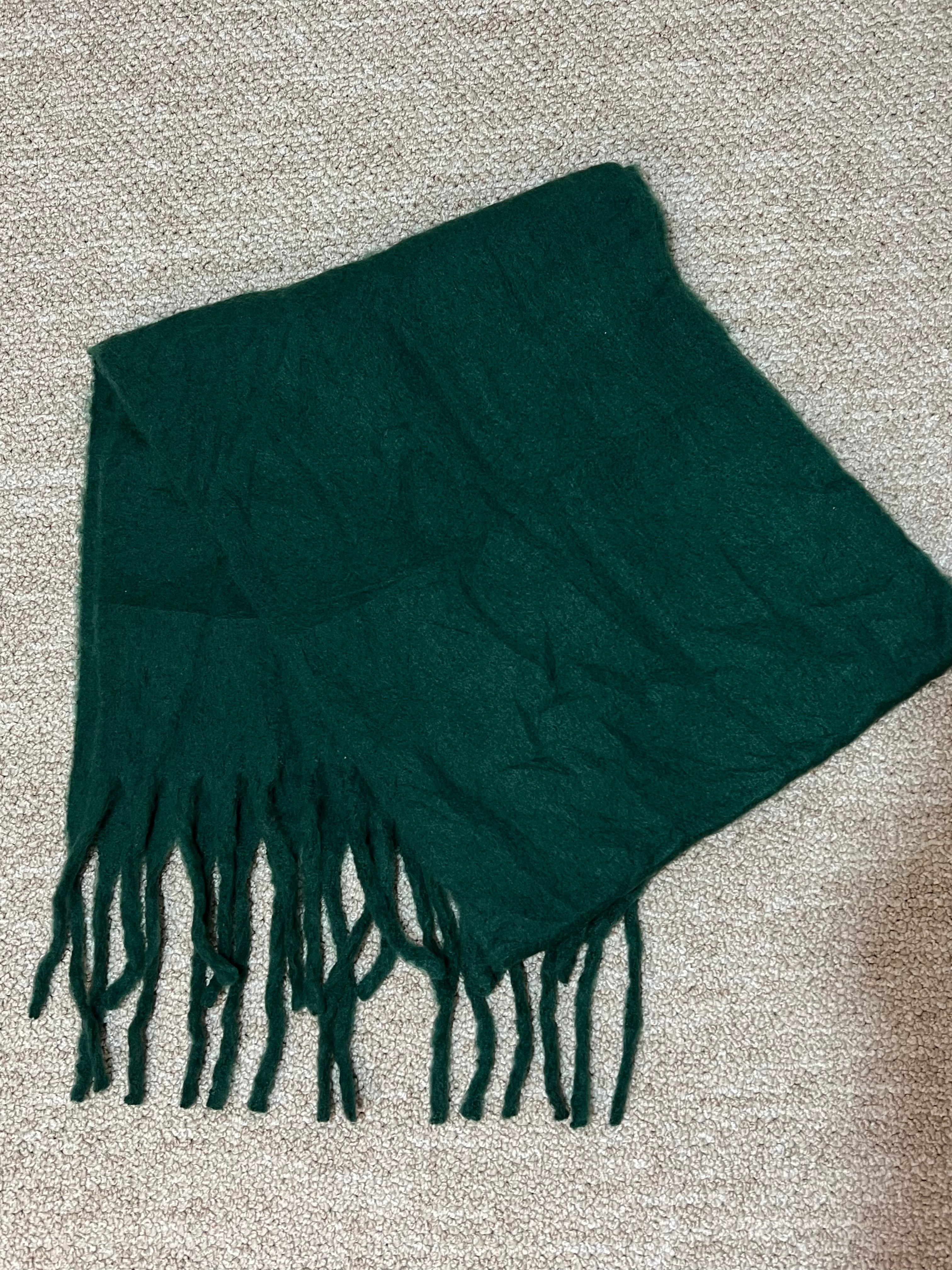Dark green scarf
