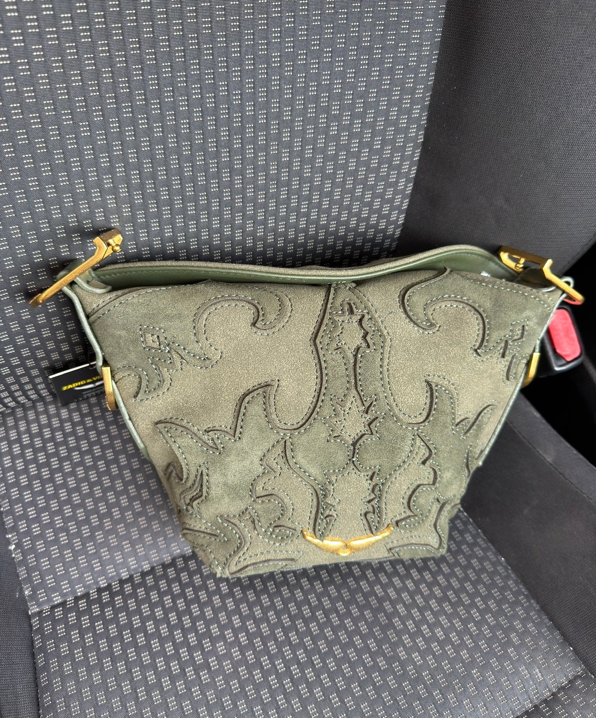 zadig Embroidered Shoulder Bag
