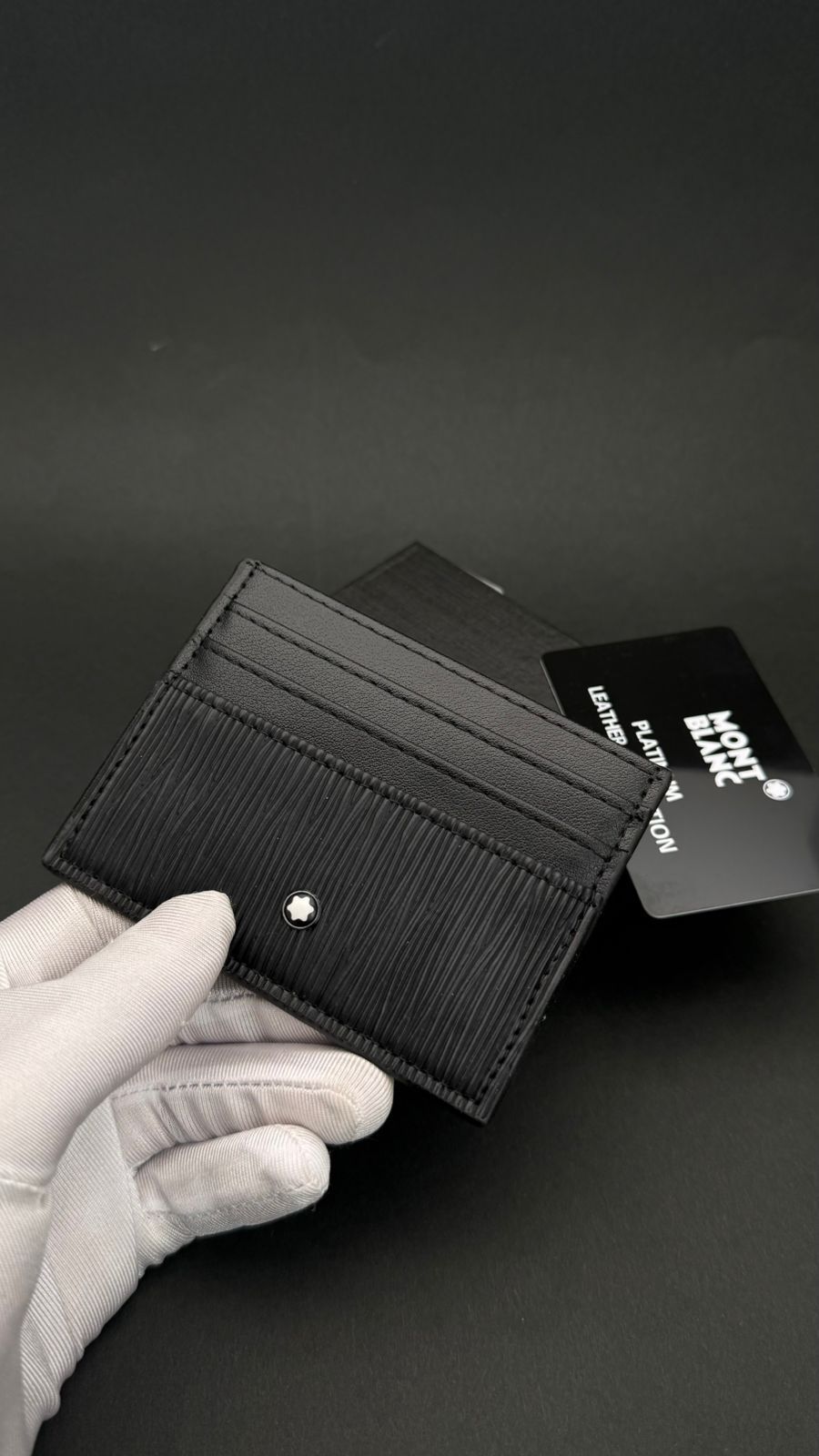 MONT BLANC BLACK CARD CASE