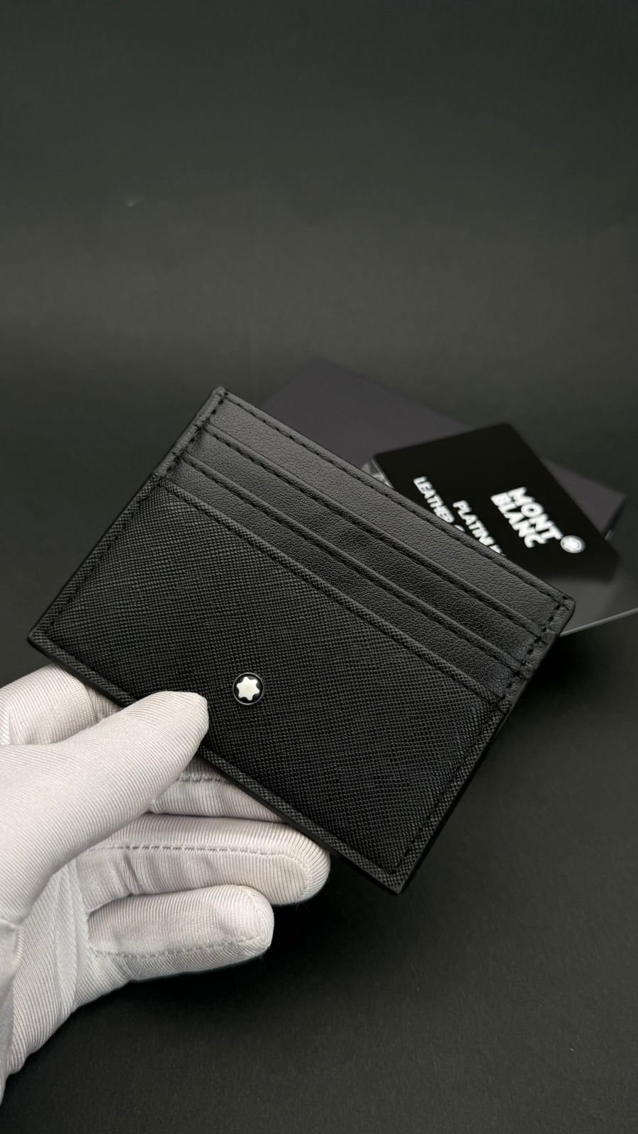 MONT BLANC FULLBLACK CARD CASE