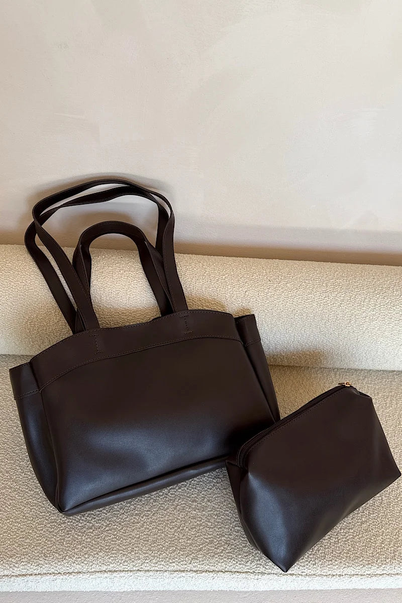 Mini Higgs Leather Brown + Purse